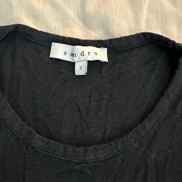 Sandro Linen Tank Distressed Hem - Picture 2 of 4